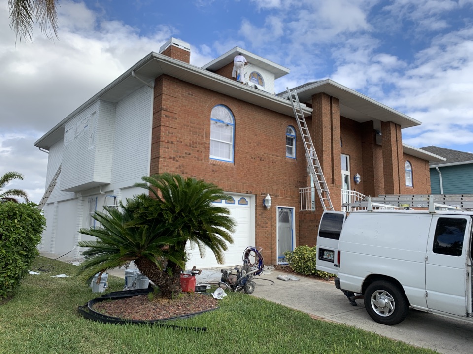 Classic Lime wash in progress....beautiful exterior painting by Premier.....great job Alber 