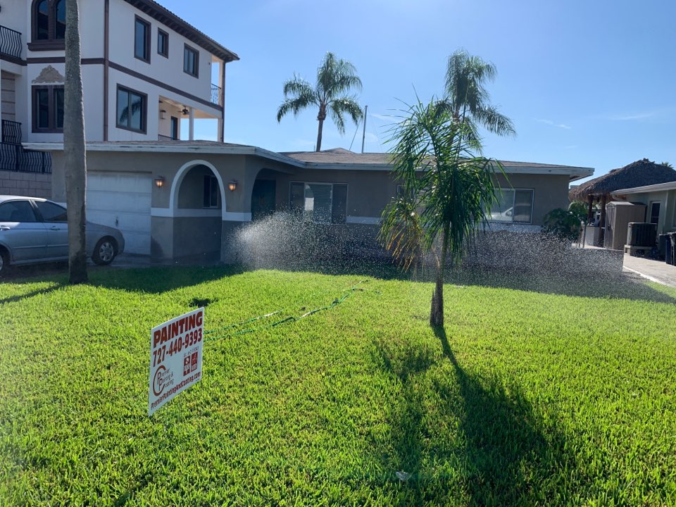 Starting prep on repaint on this waterfront home with Premier Painting And Coating call for your free estimate (727)440-9393 Interior exterior residential or commercial