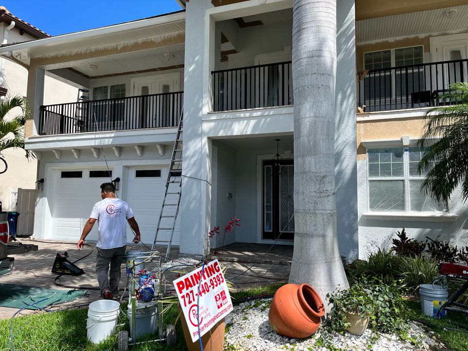 Making nice progress on this beautiful home with Premier Painting And Coating call for your free estimate (727)440-9393 Interior exterior residential or commercial.