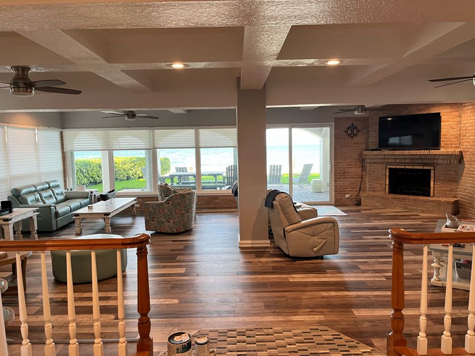 Prepping for this beautiful interior repaint with Premier Painting And Coating call for your free estimate (727)440-9393 interior exterior residential or commercial 