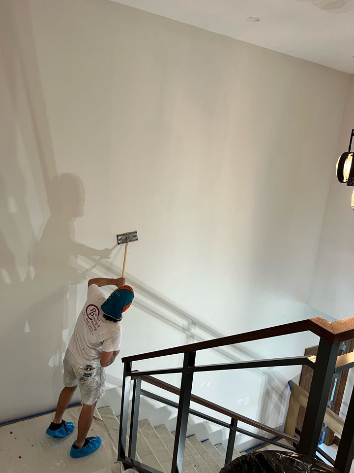 Topcoat to finish this new build for interior and exterior repaint with Premier Painting And Coating call for your free estimate (727)440-9393 Interior exterior residential or commercial