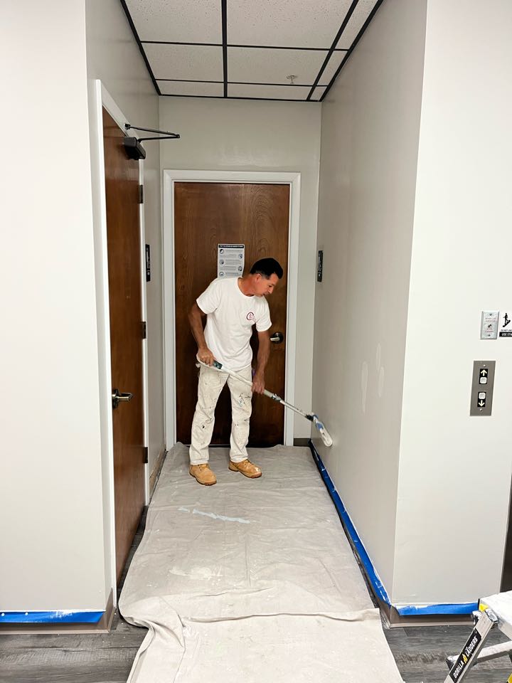 Couple more days and will have this office interior repaint done with Premier Painting And Coating call for your free estimate (828)440-9393 interior exterior residential or  commercial 