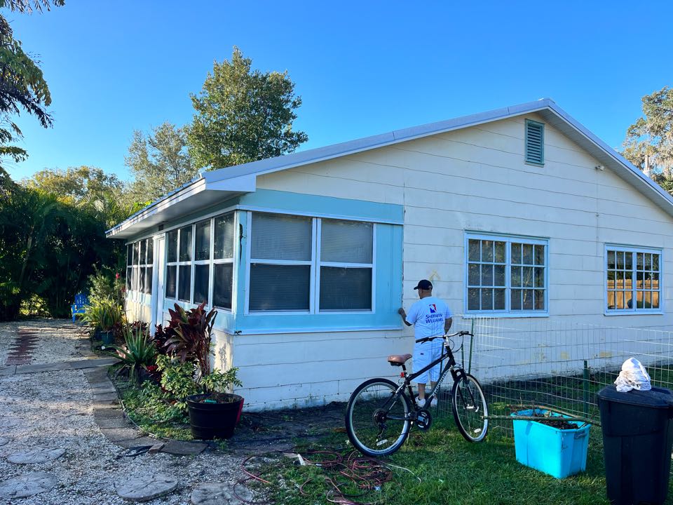 Getting all prepped for paint on this exterior repaint with Premier Painting And Coating call for your free estimate (727)440-9393 Interior exterior residential or commercial