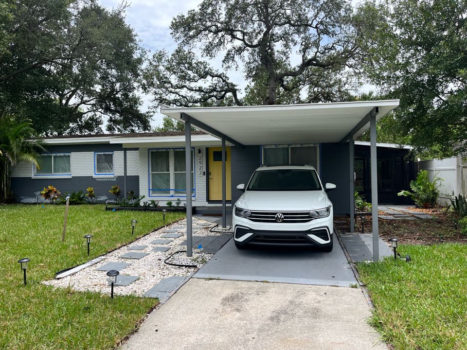 Another exterior all prepped out and ready for paint with Premier Painting and Coating call for your free estimate (727)440-9393 drywall repairs, stucco repairs, interior, exterior residential commercial, and cabinetry painting