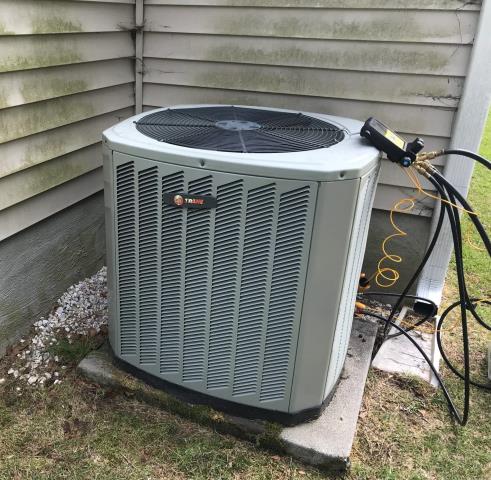 Service and repairs done on a Trane Split System Heat pump