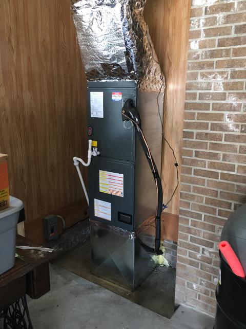 Installed a new Daikin 3 Ton 14 Seer Split Heat Pump 