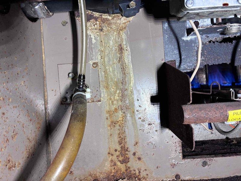 Diagnosed and restored operation on a 1987 Magic Chef furnace that failed to initiate heating. Discovered extensive corrosion on the pilot assembly and electrical connections. Removed pilot assembly for cleaning, repaired corroded electrical connections, and successfully restored system functionality.