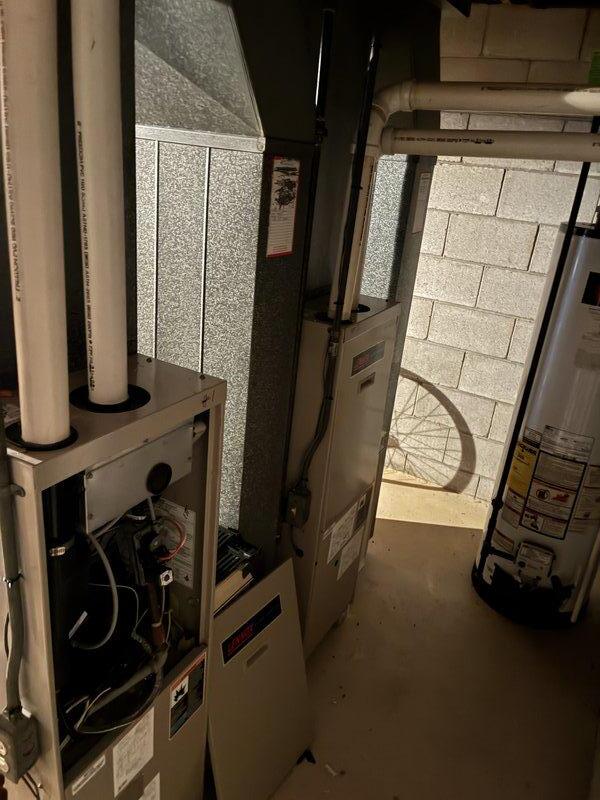 Responded to service call for a reported furnace issue. Installed new condensate pump with replacement tubing and replaced failed draft combustion inducer as diagnosed previously by technician Michael. Also identified failed gas valve during inspection of the Lennox HVAC system. Provided replacement furnace quotation as requested.