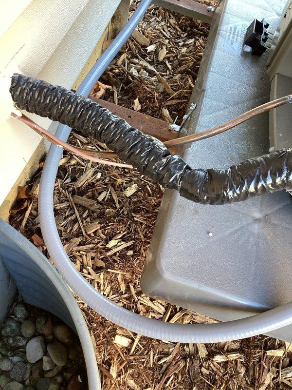 Responded to Service ID 434 displaying error code. Diagnosed fault in control system caused by damaged high voltage wire from siding installation work. Electrical repair required by licensed electrician before system reset can be performed. Inspected breaker panel and ductwork for additional damage. Recommended immediate electrical repair to restore system functionality.