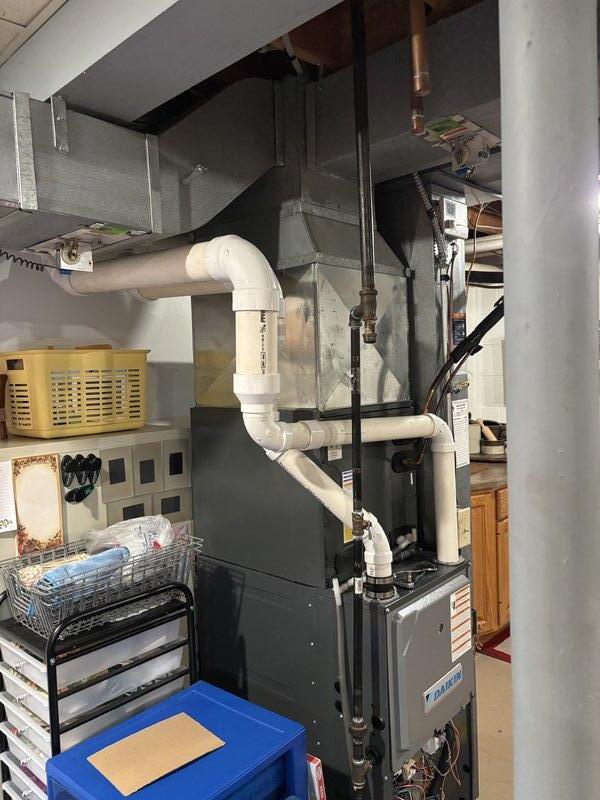 Performed monthly furnace maintenance under CCC Premium prepaid service plan. Completed thorough inspection of residential furnace system including connected ductwork, exhaust ventilation, and filtration components. All systems functioning properly; replaced 16x25x1 filter and recommended continuing regular maintenance schedule.