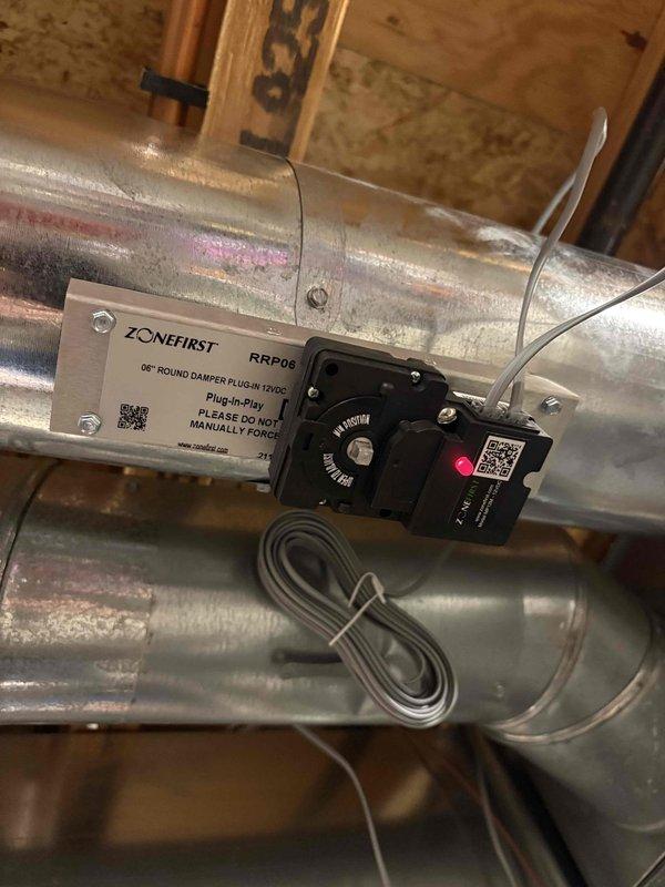 Performed annual furnace maintenance under Quality Plan agreement, which includes 10% discount on parts/repairs/filters. Identified intermittent twisting noise occurring before furnace operation and diagnosed failing ZONEFIRST damper actuator (model RRP06). Provided customer with quote for replacement actuator to resolve the issue.