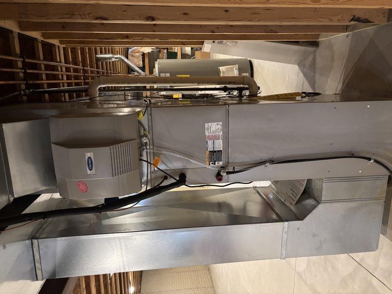 Completed annual maintenance service on residential furnace under CCC Quality Plan agreement. Inspected and tested all system components including Carrier unit with proper venting. Replaced 16x25x4 filter and verified system operation. All components functioning normally at time of service; recommended continuing regular maintenance schedule.