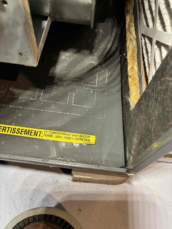Responded to callback for water presence under furnace following routine maintenance. Visual inspection revealed condensate collector box gasket failure causing water leakage. Documented evidence of corrosion on interior components. Replacement gasket has been ordered to resolve the issue.