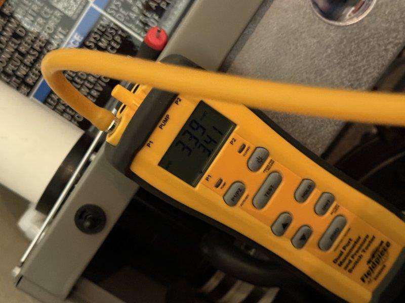 Completed full system replacement including installation of Lennox EL297E 45K furnace, ML13KC1 2-ton condensing unit, and 24B-71 cased coil. Reused existing Nest thermostat, 40ft lineset, and cold air drop, while adding a new 16x20x1 filter rack. Installed proper 3" PVC venting through attic, raised new concrete slab for outdoor unit, and verified system level and pressure readings to ensure optimal performance.