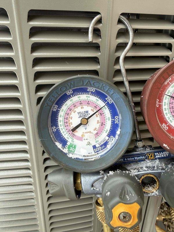 Completed installation of a Lennox EL297V 70K BTU furnace, EL15KC1 3-ton condensing unit, and 36B-71 cased coil as part of a full system replacement. Connected and pressure-tested the system, charged with refrigerant according to manufacturer specifications, and verified proper operation. System startup completed with all performance parameters within normal ranges.