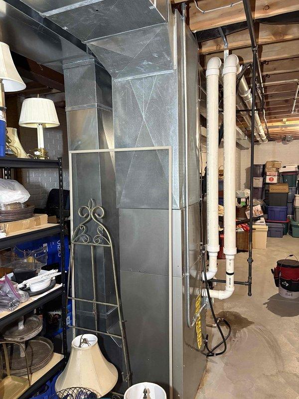 Oconomowoc, WI - Responded to water pooling under furnace. Diagnosed and cleared plugged condensate trap causing the leak. Completed full system tune-up with all components testing within normal operating parameters. Oconomowoc, WI - Responded to water pooling under furnace. Diagnosed and cleared plugged condensate trap causing the leak. Completed full system tune-up with all components testing within normal operating parameters.