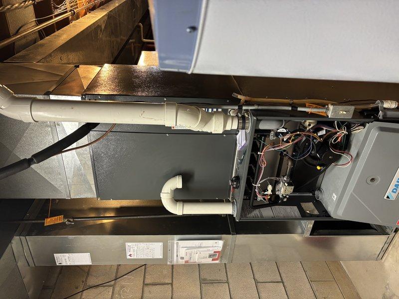 Performed prepaid monthly furnace maintenance under CCC Quality Plan. Completed full system clean and check. Identified need for and replaced air filter. System now operating properly with fresh filtration.