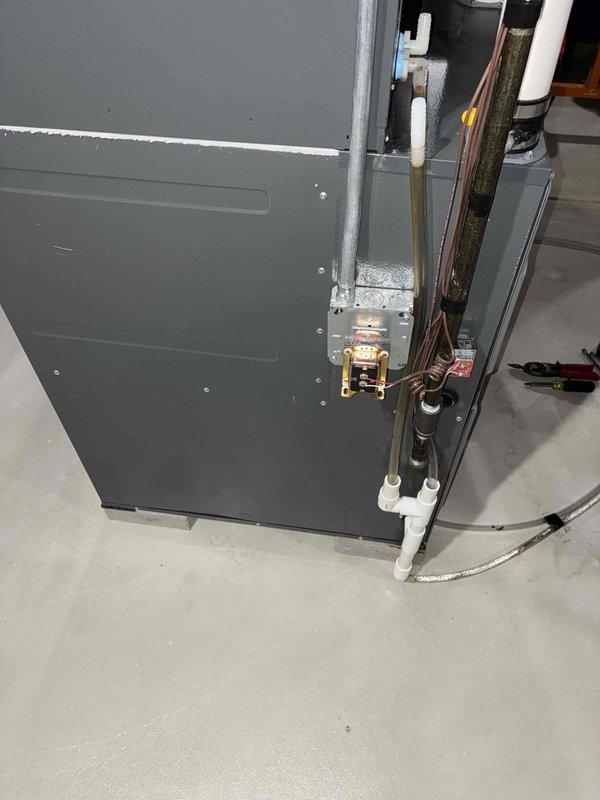 Performed monthly preventive maintenance on furnace as part of CCC Quality Plan. Inspected interior electrical components, verifying proper wire connections and terminal integrity. Examined refrigerant lines, drainage system, and external housing for normal operation and condition. All systems operating within specifications.