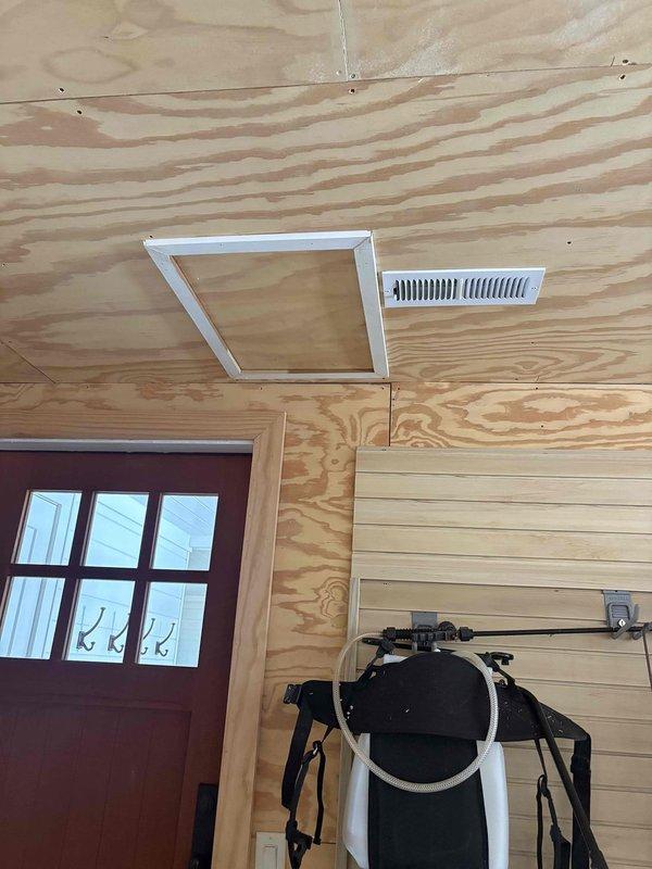 Performed diagnostic inspection on heating system in attic/crawl space area. Identified sensor issue on metal ductwork and inspected system components. Conducted necessary repairs to restore heating functionality and documented with photos of the installation environment and sensor mounting location.