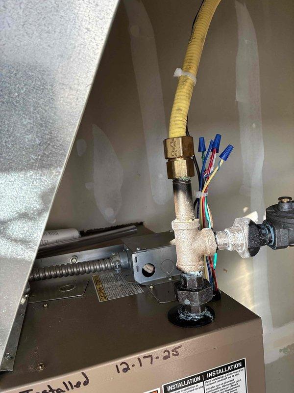 Completed replacement of HVAC system with new MagicPak RHWC848 unit. Installation included connecting new gas lines, plumbing assembly, and electrical components within the mechanical enclosure. All connections were properly secured, labeled, and tested for functionality.