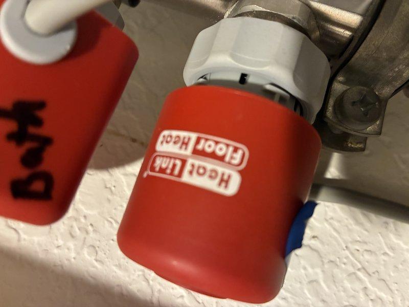 Responded to no heat call for bathroom. Diagnosed failed actuator in older HVAC system. Completed visual inspection of plumbing assembly and HVAC line connections. New actuator has been ordered for replacement.