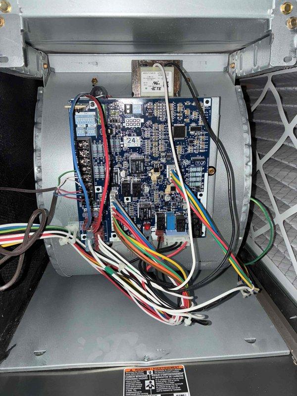 Responded to no-heat call from weekend. Upon diagnosis, found failed ignitor not initiating heat cycle. Successfully installed replacement ignitor on HVAC system, restoring normal heating operation. Verified proper system function before completion.