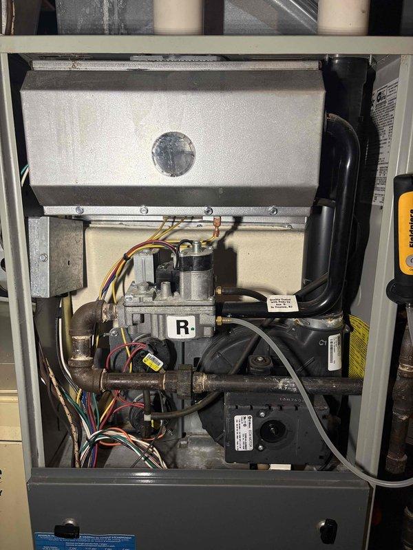 Performed comprehensive furnace tune-up and identified failing inducer motor. Replaced existing thermostat with new Ecobee model. Provided customer with quotes for new furnace replacement options due to critical component failure.