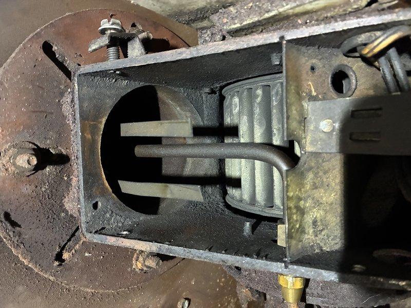 Conducted routine maintenance on oil furnace for new customer. Found unit was intermittently cutting out due to excessive dirt accumulation and damaged electrical connector showing burn marks. Thoroughly cleaned system components and restored proper operation.