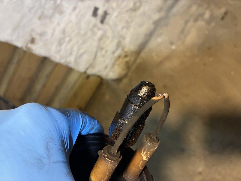 Conducted routine maintenance on oil furnace for new customer. Found unit was intermittently cutting out due to excessive dirt accumulation and damaged electrical connector showing burn marks. Thoroughly cleaned system components and restored proper operation.