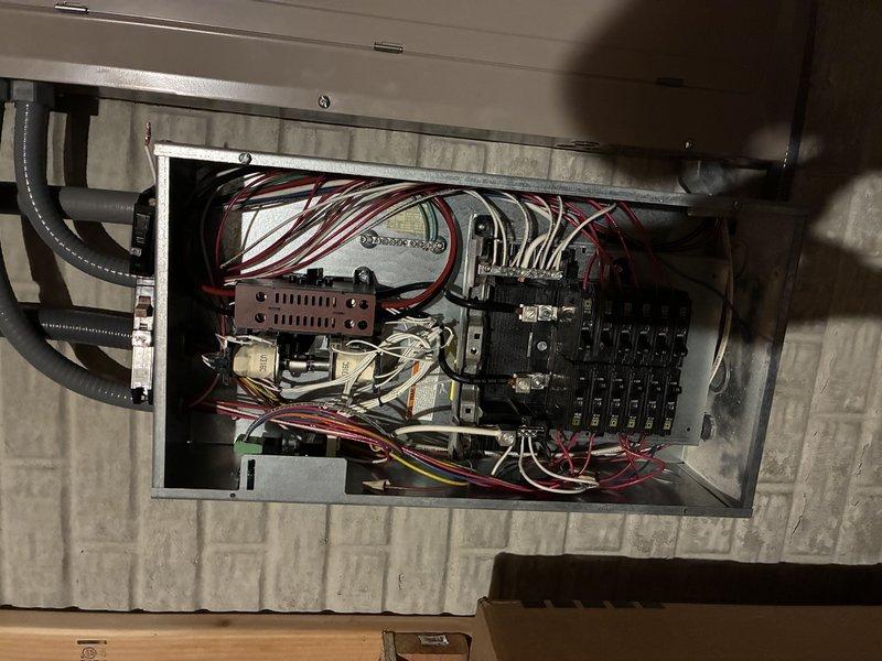 Performed scheduled preventative maintenance on Kohler generator for first-time customer. Inspected electrical panel connections and verified proper integration with building electrical system. Examined generator control panel functionality and tested operational systems during winter conditions.