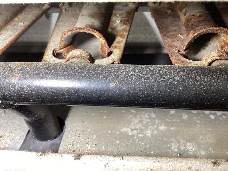 Completed routine maintenance on large furnace per agreement. Noted high amperage on blower motor and extensive rust on all burners, visible on heat exchanger elements and burner tubes. Customer enrolled in CCCNO filter program; informed customer of findings for potential future service needs.