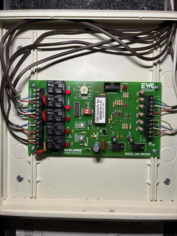 Completed monthly maintenance on furnace under CCC Premium Agreement. Inspected and documented condition of zone control board (EWC BM2000 ULTRAZONE) and examined condensate collection component showing signs of mineral buildup. Replaced 20x25x4 air filter as part of the preventative maintenance service.