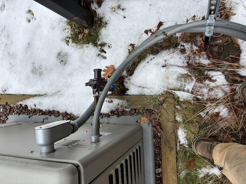 Diagnosed 20KW generator with cold start failure issues. Identified missing crankcase heater as primary cause. Installed cold weather kit, performed preventive maintenance service, and repiped gas lines to meet manufacturer specifications and code requirements.