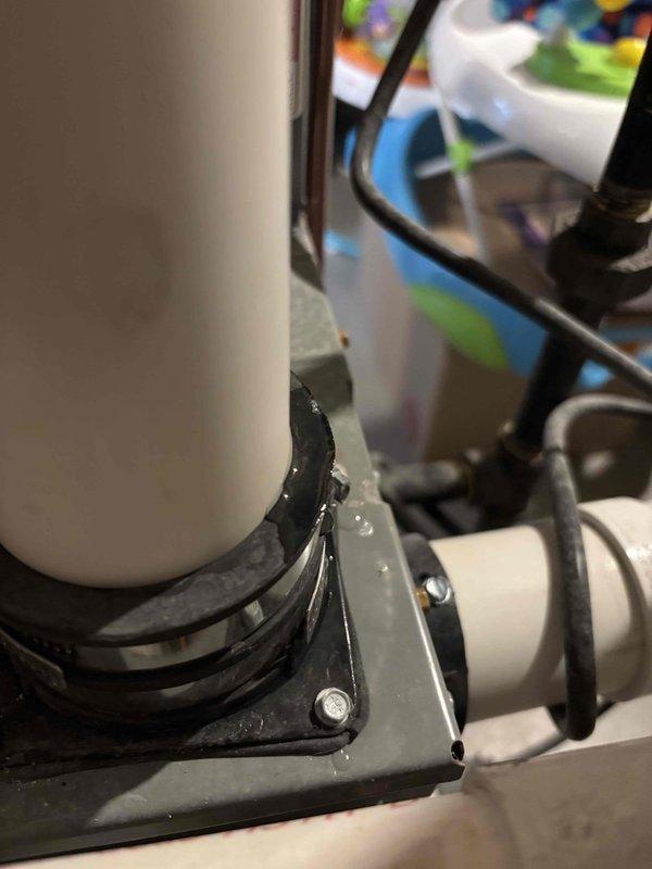 Performed scheduled maintenance on LG furnace under newly established Comfort Care Club agreement. Inspected all components and verified system is functioning within normal parameters. Documented PVC exhaust/intake connections and condensate drain assembly with photos for service record.