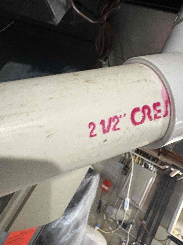 Responded to no heat call for 10-12 year old system. Upon inspection, discovered significant corrosion on heat exchanger components and rusty sections on multiple ports. Identified compromised PVC venting (2 1/2" CRE). System determined to be at end of serviceable life due to extensive oxidation on critical components.