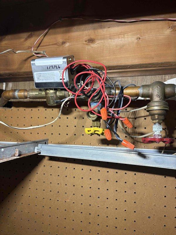 Responded to no heat issue from boiler system. Diagnosed failed zone valve actuator and replaced with new component. System now functioning properly with proper flow through heating zones.