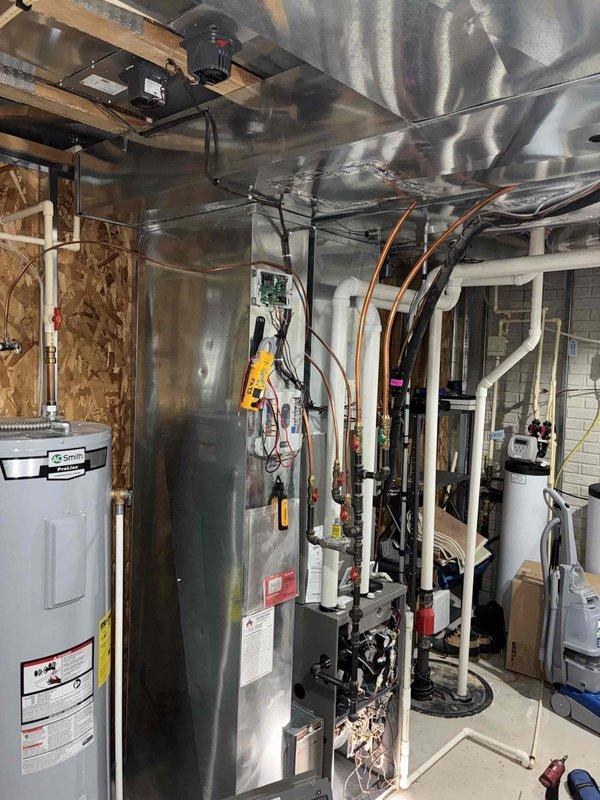 Completed service callback to rewire customer's humidifier per work order. Diagnosed electrical connection issues, removed old wiring, and installed new connections to restore proper operation. Replaced existing humidifier with M60 model as preventative measure due to observed wear on original unit.