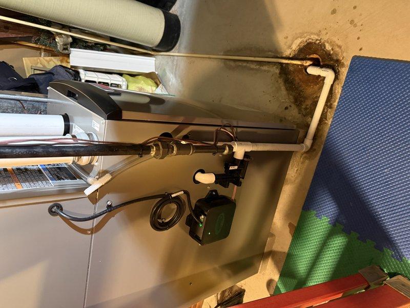 Returned to site and successfully installed zone dampers and control panel per work order instructions. Inspected existing ductwork configuration and integrated new zoning system components. Observed water damage near plumbing penetrations that customer should monitor, but not directly related to the HVAC zoning installation work completed today.