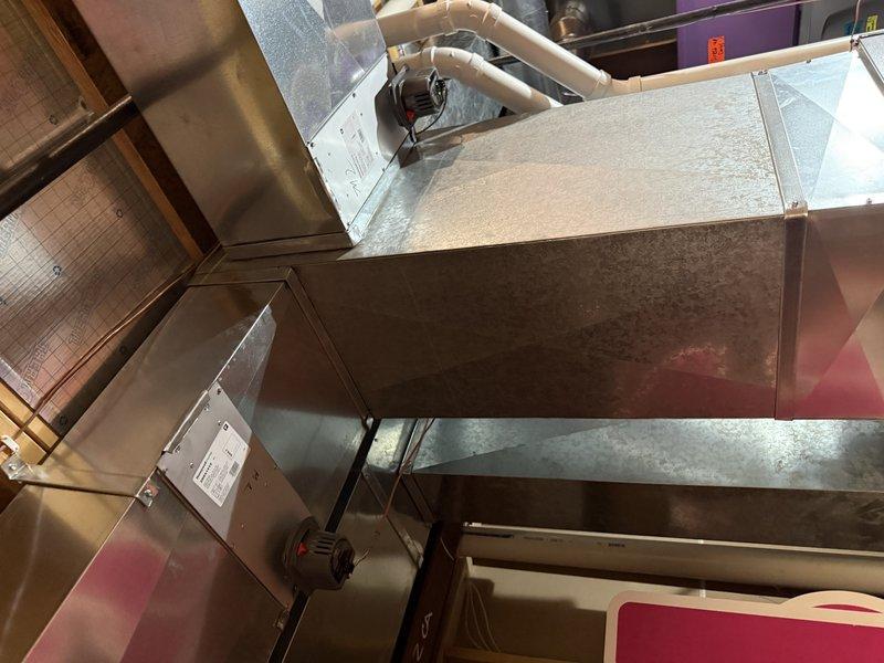 Returned to site and successfully installed zone dampers and control panel per work order instructions. Inspected existing ductwork configuration and integrated new zoning system components. Observed water damage near plumbing penetrations that customer should monitor, but not directly related to the HVAC zoning installation work completed today.