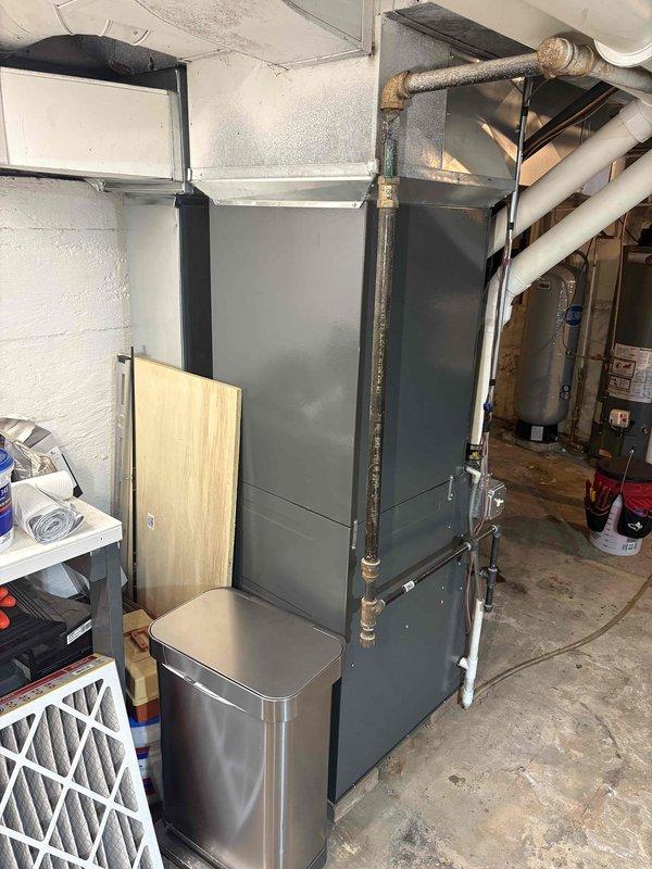 Responded to service call for LP furnace struggling to maintain temperature. Performed comprehensive tune-up on Daikin furnace system, including inspection of ductwork connections, PVC venting, and condensate lines. Verified proper operation of furnace and resolved performance issues as requested by customer. Customer enrolled in Comfort Care Club maintenance program.