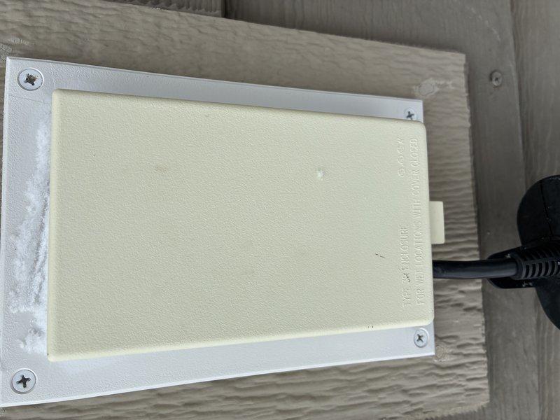 Responded to service call for exterior outlet issues. Diagnosed faulty timer causing breaker to trip and identified broken in-use cover. Disconnected timer and reset breaker to restore functionality. Offered replacement of damaged covers, which customer declined for now.