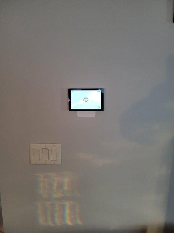 Completed installation of a Lennox SLP99 70K BTU high-efficiency furnace and S40 smart thermostat to replace failed equipment. System was properly mounted, connected to existing ductwork, and tested for proper operation. Thermostat was programmed and verified to be maintaining proper temperature control at 62°F per customer preference.