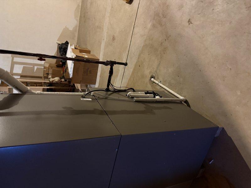 Completed installation of a complete HVAC system including an SLP99 90K BTU furnace, EL15KC1 3-ton condensing unit, and 30/36C frame coil. System upgrades included installing an S40 smart thermostat, 2" solid core PVC venting, media cabinet, new 30ft line set, and replacement of the return drop (22ft). Connected to existing gas and drain lines with new dedicated electrical service via Square D QO panel with appropriate breakers.