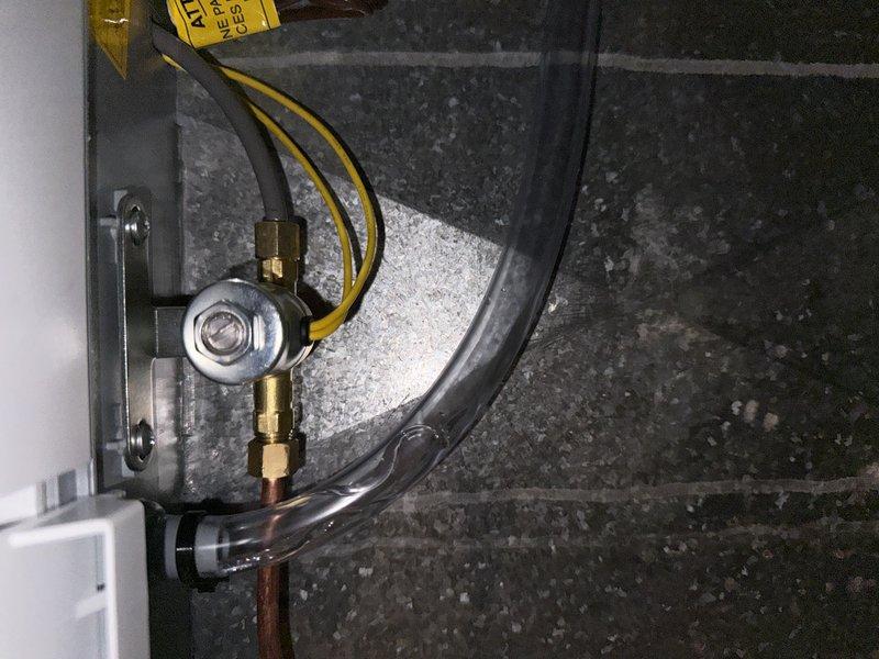 Successfully completed installation of a new Aprilaire 700 humidifier system, replacing the existing unit. Installed all necessary plumbing connections, mounted the control unit securely, and verified proper electrical connections to ensure optimal indoor air quality performance.