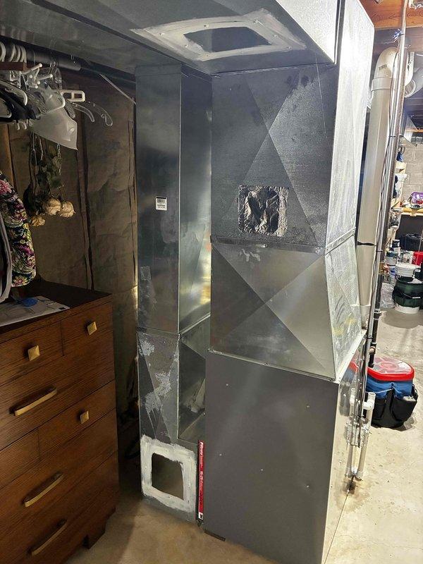 Completed annual maintenance on Rheem furnace per prepaid CCC Quality Plan. All components within manufacturer specifications except for identified slight gas valve leak when burners are off. Installed new 16x25x1 air filters and provided quote for replacement gas valve.