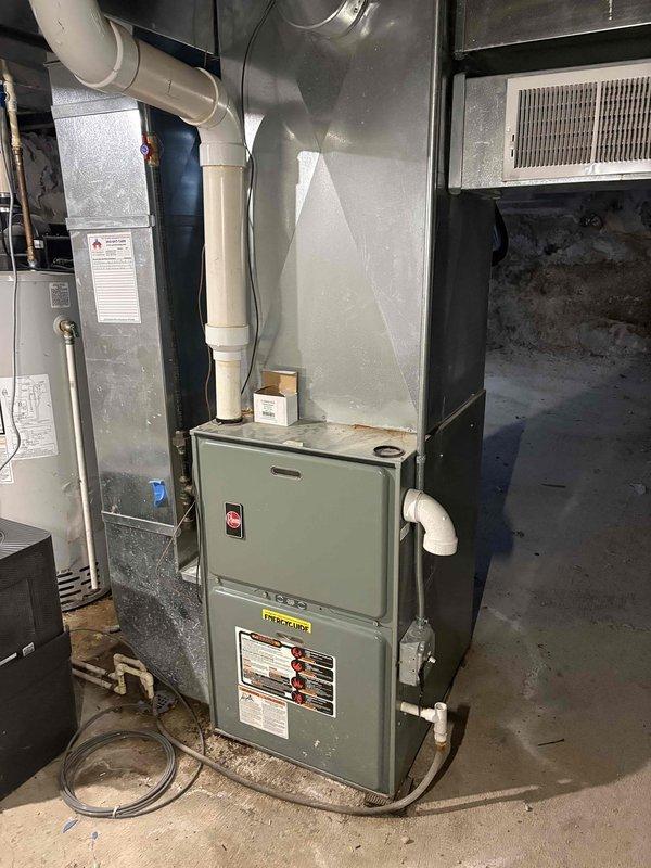 Responded to no heat call for 10+ year old residential furnace. Diagnostic testing revealed failed control board causing system shutdown. Presented replacement options and quoted new furnace installation due to unit age and repair cost considerations.