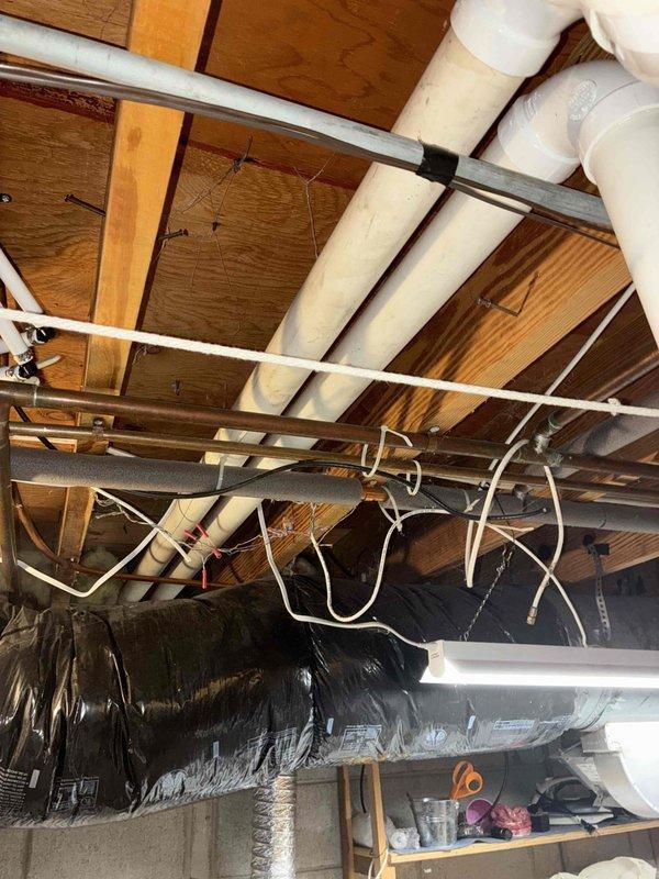 Responded to service call for furnace requiring frequent resetting. Inspected the PVC venting system in the utility space and verified proper termination of exterior vent pipes. Reset furnace and confirmed proper operation.
