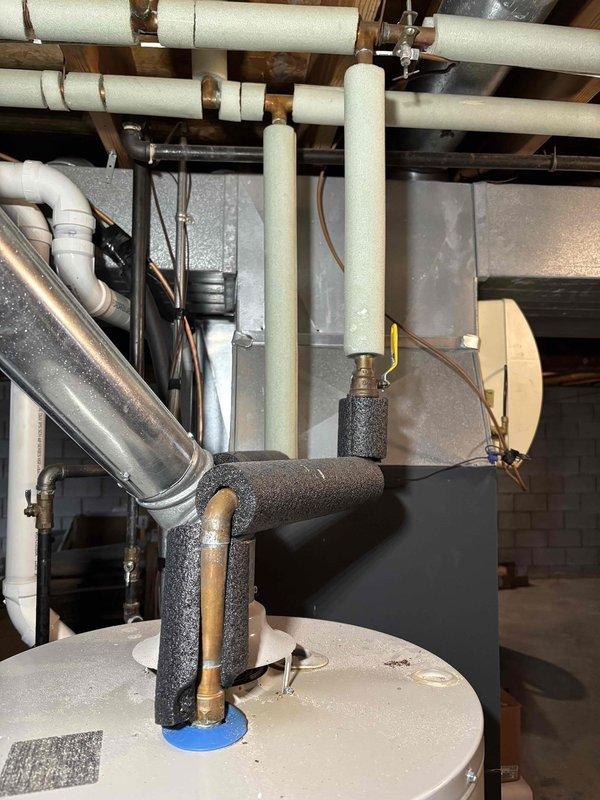 Responded to no hot water complaint on previously installed water heater (2014 installation). Diagnosed issue as extinguished pilot light. Successfully re-lit pilot, restoring hot water functionality, and provided customer with replacement unit quotation as system is approaching end of service life.