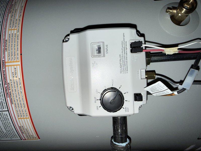 Successfully installed a 50-gallon water heater equipped with an ICON System controller. Completed proper connections to existing plumbing and verified operation. Affixed warranty label to the unit as required.