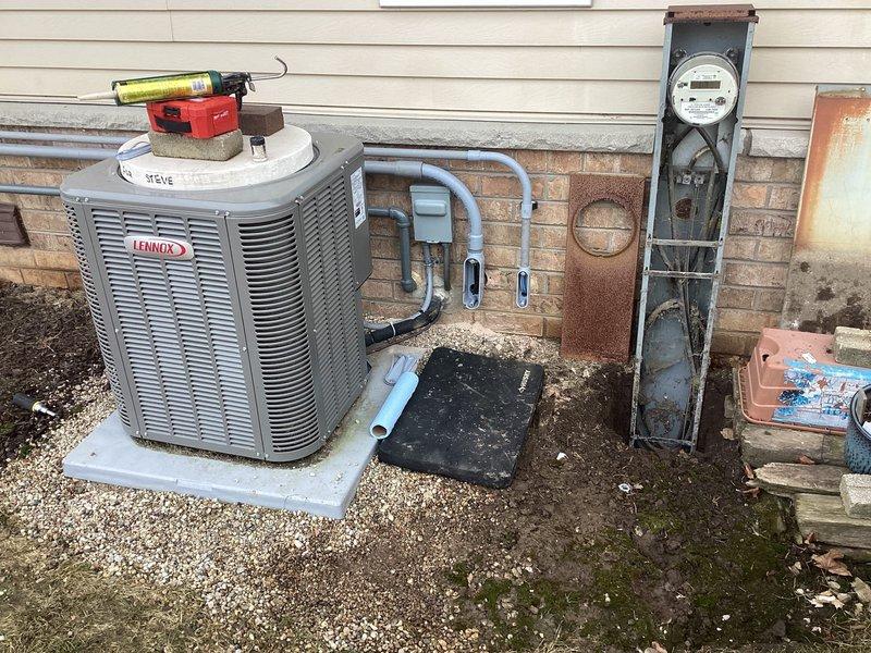 Successfully installed a 20KW Kohler 20RCA standby generator system with a 200AMP automatic transfer switch. Concrete pad was set prior to installation, and all necessary electrical connections were completed according to manufacturer specifications. System is now operational and will provide automatic backup power during outages.